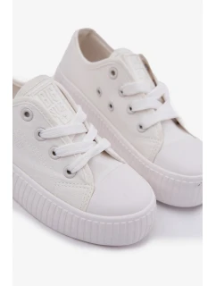 Dětské plátěné tenisky Big Star - bílé