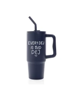 EVERY DEJ IS GUD DEJ - tmavě modrý cestovní termohrnek 900 ml  