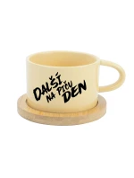 DALŠÍ NA PIČU DEN - žlutý hrníček makronka 200 ml