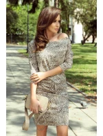 Dámské sportovní šaty s panteřím vzorem model 22019061 - numoco