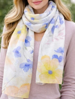 Šála model 22012083 Srdce a květiny - Noviti