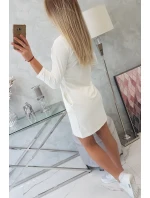 Šaty s 3D grafikou kočky ecru Šaty s 3D grafikou kočky ecru