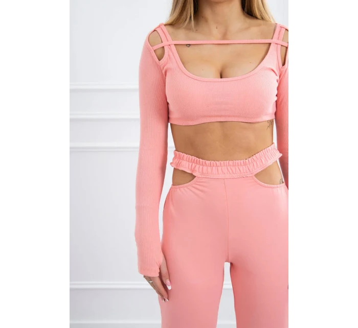 Souprava s halenkou meruňková