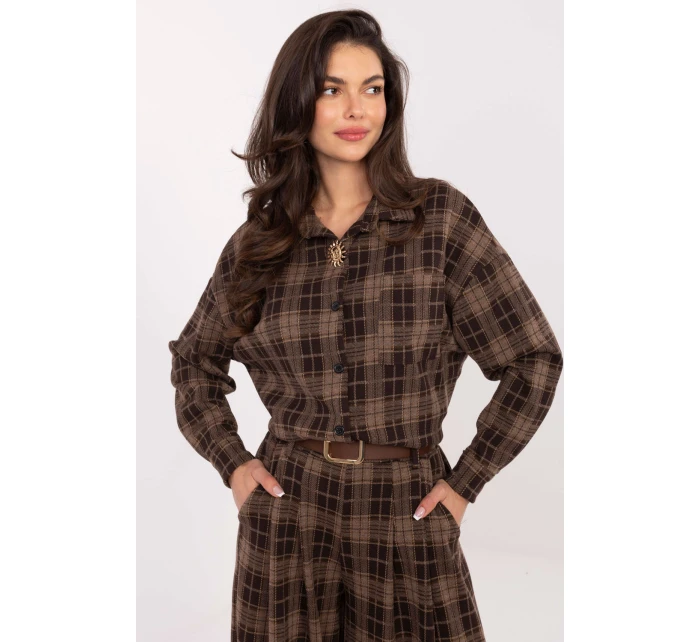 Košile s dlouhým rukávem  model 220040 Italy Moda