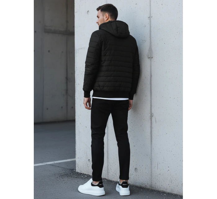 Pánská přechodná prošívaná bunda černá FashionStreet TX4145