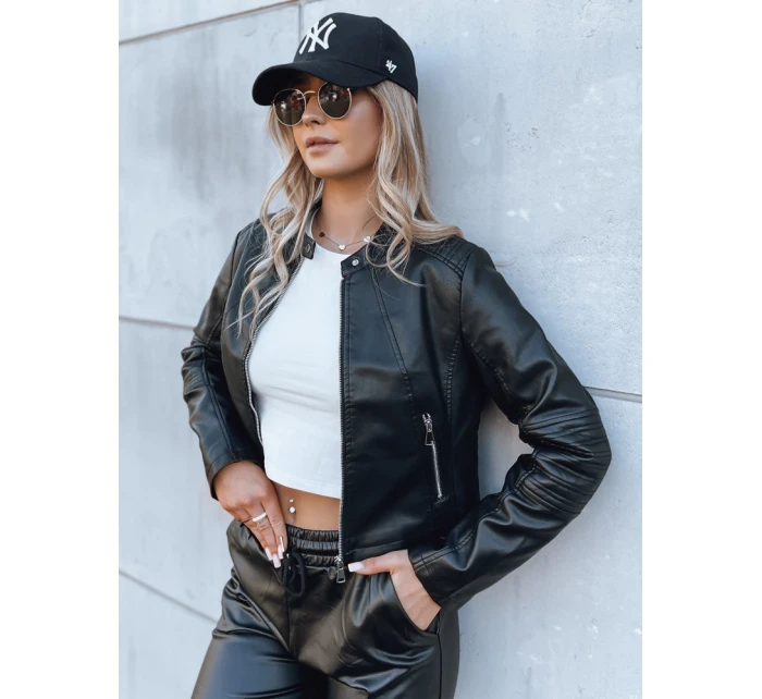 Dámská kožená bunda CHIC STYLE černá FashionStreet TY3897 Dámská kožená bunda CHIC STYLE černá FashionStreet TY3897