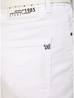 Dámské džíny mom fit s vysokým pasem a páskem bílé FashionStreet UY2924