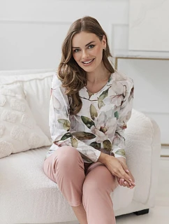 Pyžamo Taro 3615 Denisa, dlouhé rukávy, velikost M–XL, Z26
