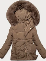 Dámská volná přechodná bunda J Style tmavě béžová (16M9181-84)