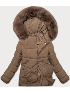 kurtka damska  ciemny beżowy model 21248532 - J.STYLE