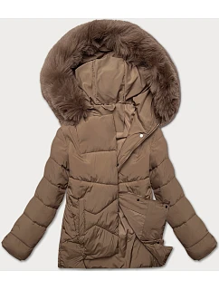 Dámská volná přechodná bunda J Style tmavě béžová (16M9181-84)