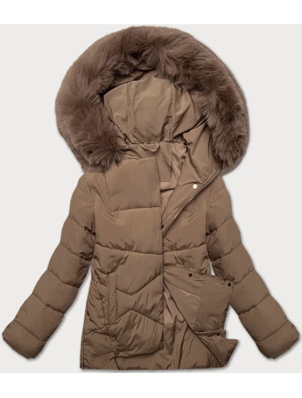 kurtka damska  ciemny beżowy model 21248532 - J.STYLE