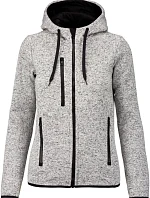 Kariban ProAct PA 366 Dámská pletená fleecová bunda s kapucí 20.P366 light grey melange