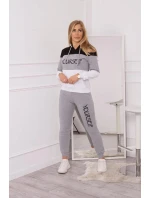 Sada s potiskem Sama černá+šedá Sada s potiskem Sama černá+šedá