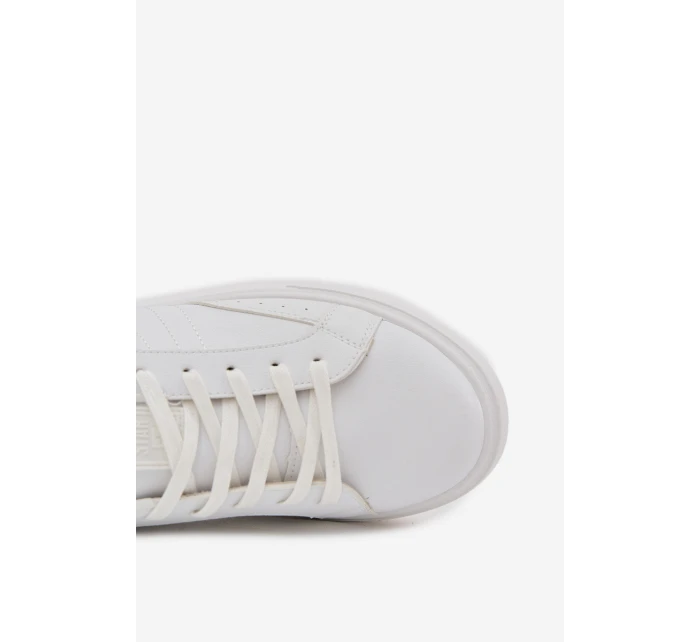 Pánské Tenisky Z Eko Kůže Big Star OO174118 Bílé Pánské Tenisky Z Eko Kůže Big Star OO174118 Bílé