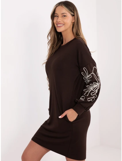 RV SK šaty A1064.95 tmavě hnědé RV SK šaty A1064.95 tmavě hnědé