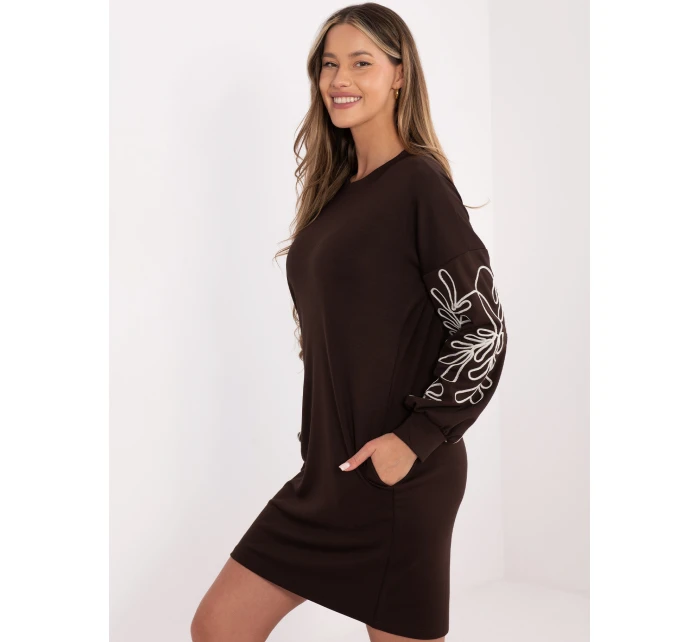 RV SK šaty A1064.95 tmavě hnědé RV SK šaty A1064.95 tmavě hnědé