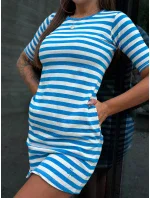 TW SK 2092 šaty.83P bílá a modrá