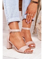 Dámské Sandály Na Podpatku Pudrově Růžové Lexi Dámské Sandály Na Podpatku Pudrově Růžové Lexi