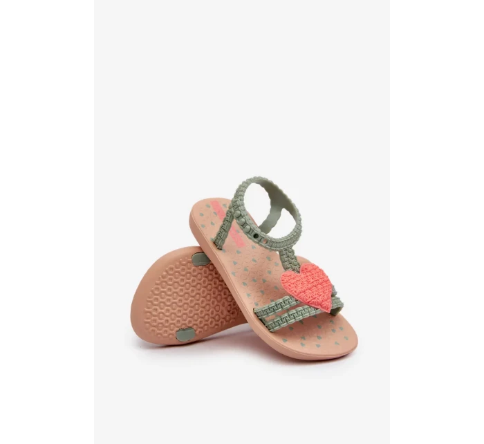 Dětské sandály se srdcem Ipanema My First Baby Green