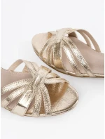 Originální sandály zlaté dámské Obcas Originální sandály zlaté dámské Obcas