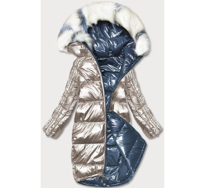 DWUSTRONNA METALICZNA KURTKA ZIMOWA model 21243694 - MINORITY