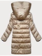 Béžová dámská zimní prošívaná bunda model 21248145 - S'WEST