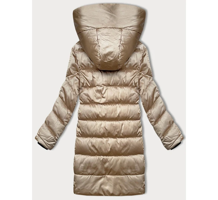 Béžová dámská zimní prošívaná bunda model 21248145 - S'WEST
