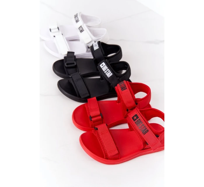 Dámské Sportovní Sandály Big Star model 21556539 červené - Big Star Shoes Dámské Sportovní Sandály Big Star model 21556539 červené - Big Star Shoes