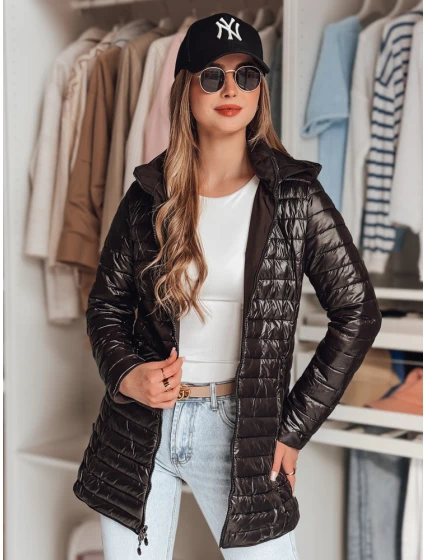 Dámská oboustranná přechodná bunda MOTOROMI černá FashionStreet TY4848