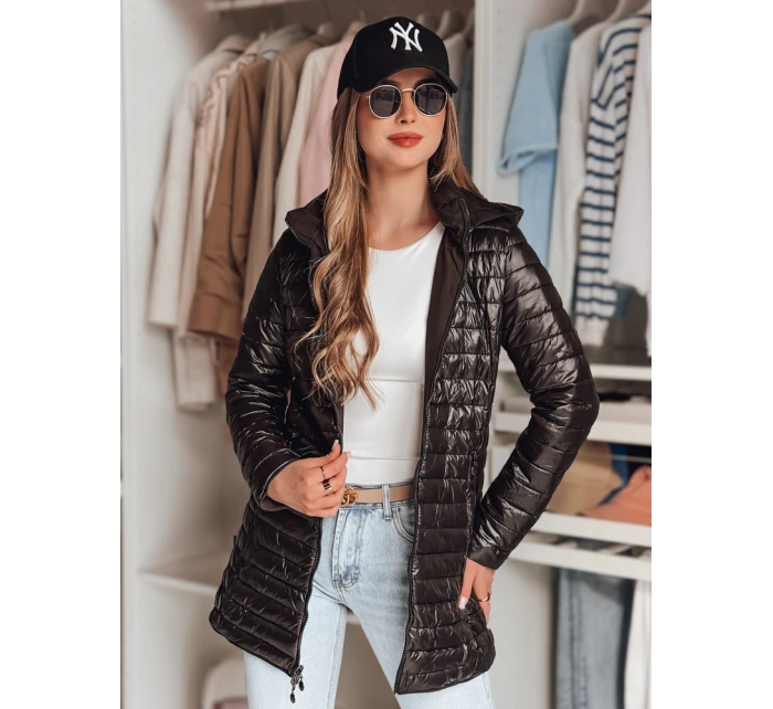 Dámská oboustranná přechodná bunda MOTOROMI černá FashionStreet TY4848