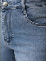 Dámské úzké džíny s vysokým pasem modré FashionStreet UY2866