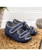 Chlapecké domácí pantofle sandály tmavě modré Nazo