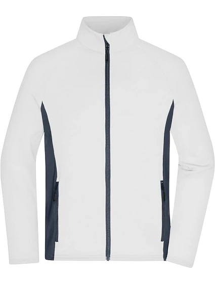 Daiber JN 1860 Pánská strečová fleecová bunda 02.1860 white/carbon