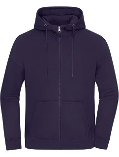 Daiber 8043 Těžká unisex oversize mikina s kapucí 02.8043 deep purple