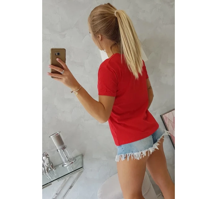 Halenka s potiskem Perfektní červená