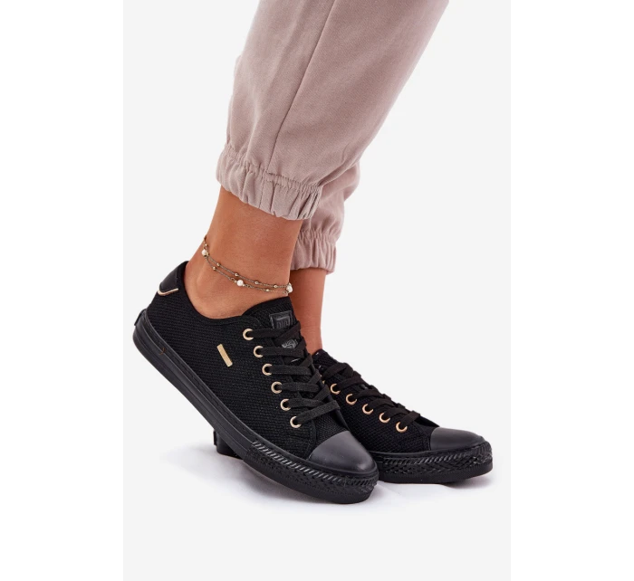 Dámské Textilní Tenisky Big Star RR274765 Černé Dámské Textilní Tenisky Big Star RR274765 Černé