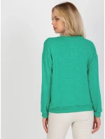 Halenka LK BZ model 17828176 tyrkysová - FPrice Halenka LK BZ model 17828176 tyrkysová - FPrice