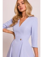 model 20970643 Přiléhavé mini šaty světle modré - Moe model 20970643 Přiléhavé mini šaty světle modré - Moe