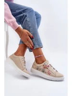 Dámské kožené tenisky Zazoo TAMARA, béžové Dámské kožené tenisky Zazoo TAMARA, béžové