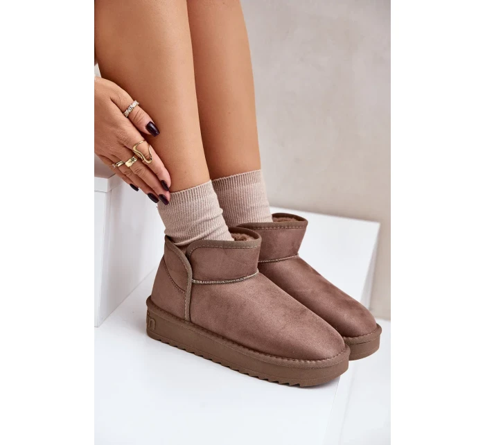 Dámské sněhule na platformě D.Franklin DFSH370010 Taupe Dámské sněhule na platformě D.Franklin DFSH370010 Taupe