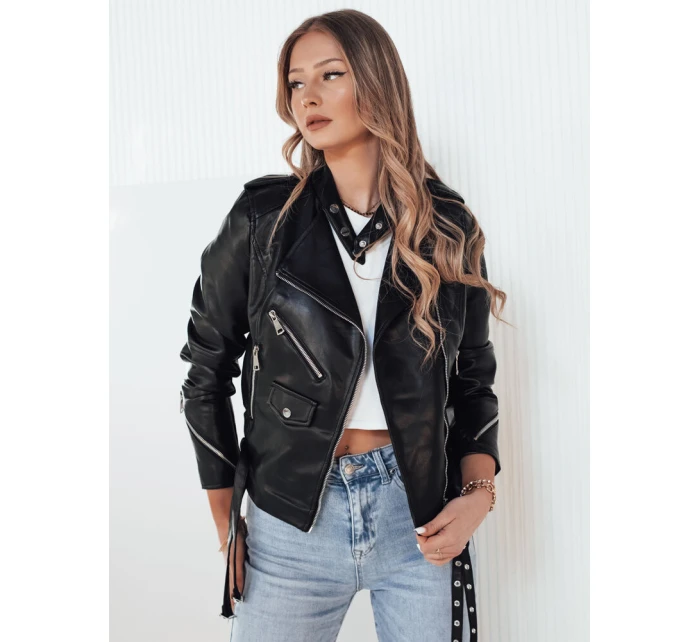 ROLDAN dámská kožená bunda ramones černá FashionStreet TY4180