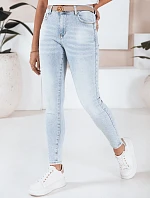 Dámské push up džíny s kamínky světle modré FashionStreet UY2808