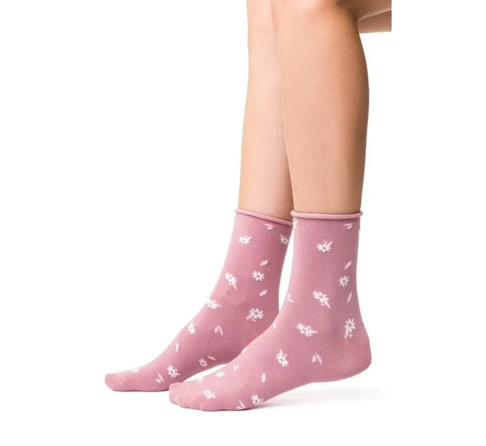 Vzorované netlačící ponožky Steven art.099 35-40