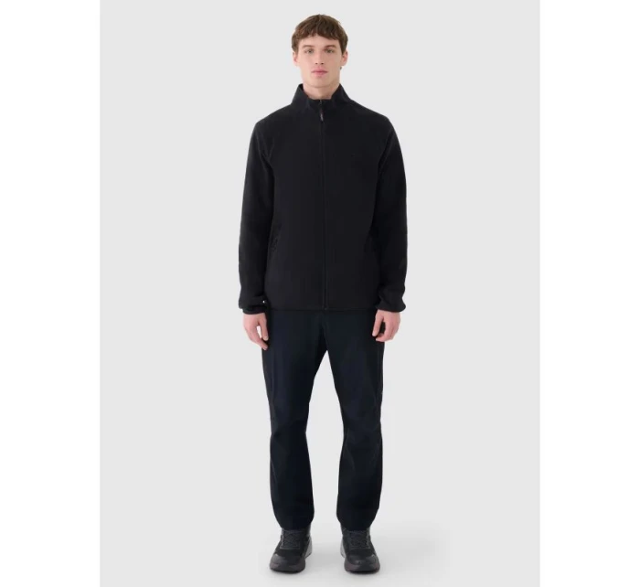 Pánská trekingová bunda 4F 4FWSS25TFLEM304-20S se stojáčkem z fleecu Pánská trekingová bunda 4F 4FWSS25TFLEM304-20S se stojáčkem z fleecu