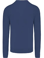 Kariban K 965 Pánský svetr s výstřihem do V 20.K965 deep blue