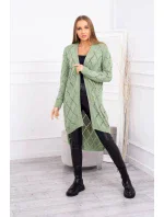 Svetr s geometrickým vzorem tmavě mátový Svetr s geometrickým vzorem tmavě mátový