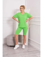 Komplet top+legginsy jasny zielony