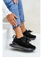 Dámské Zamszové Tenisky Na Platformě S Hlavním Šněrováním Artiker 54C1464 Černé Dámské Zamszové Tenisky Na Platformě S Hlavním Šněrováním Artiker 54C1464 Černé