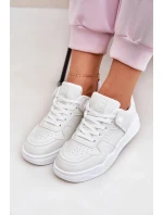 Dámské sportovní tenisky z eko kůže – bílé